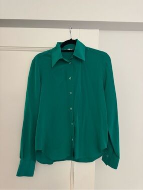 Scanlan Theodore 100% Silk Button Down